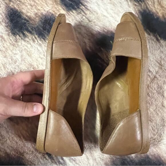 Cynthia Rowley Leather Open Toe Cutout Slip On Sandals Size 6.5 - Picture 6 of 9